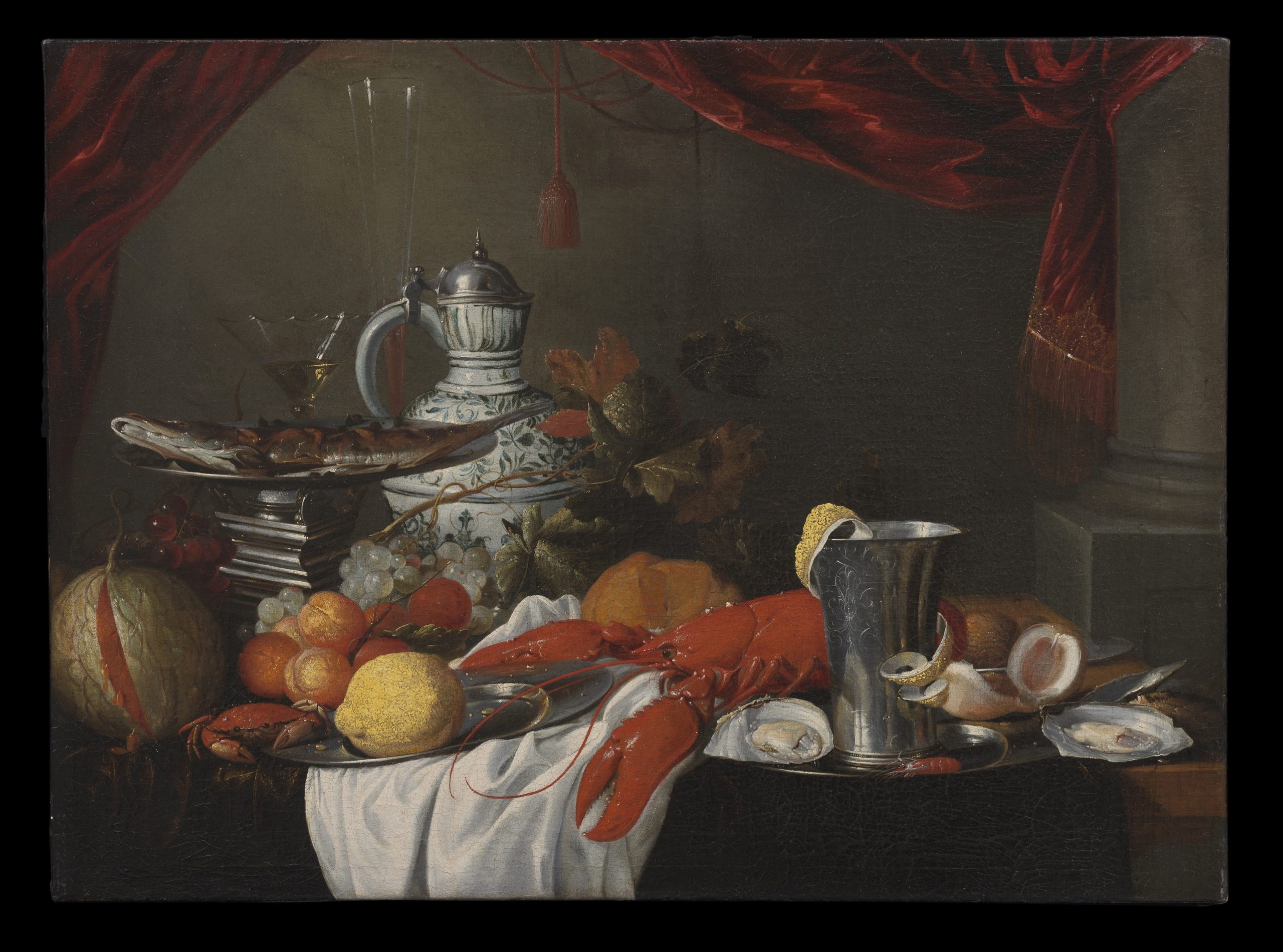 Still Life with Lobster and Fruit